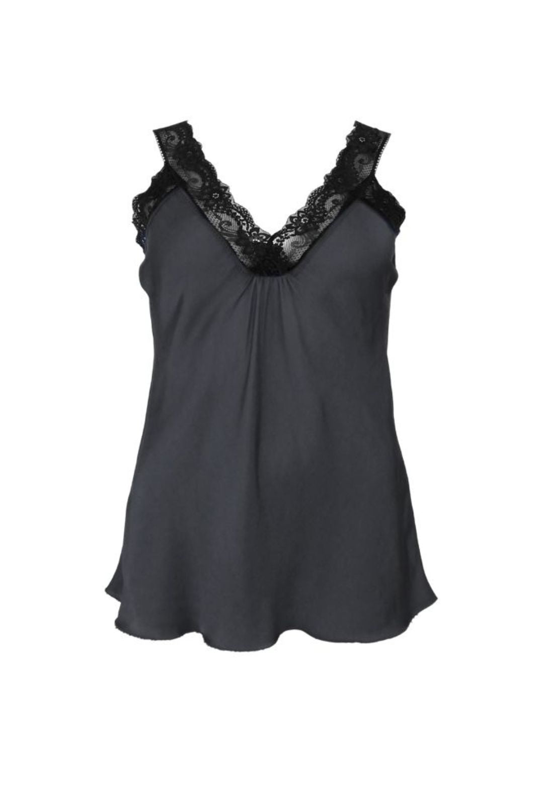 Black Colour - Bcbea Black Lace Top 41045 - Shirts - Dk. Grey