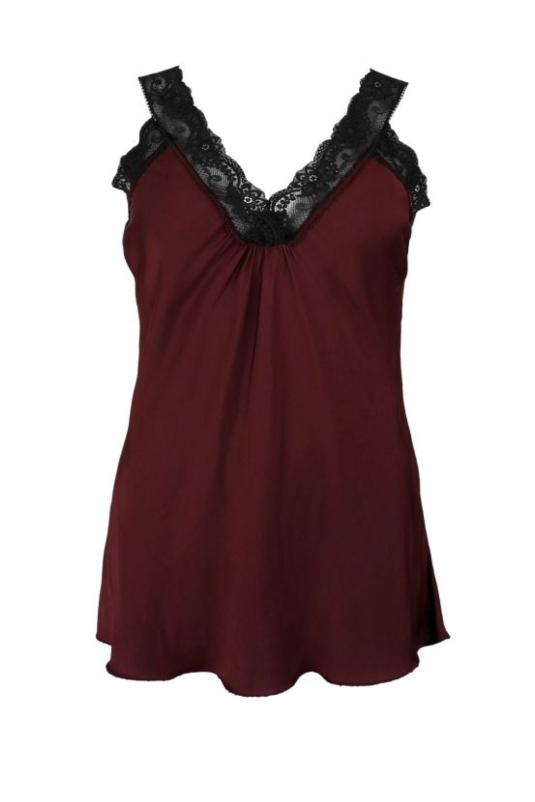 Black Colour - Bcbea Black Lace Top 41045 - Shirts - Plum