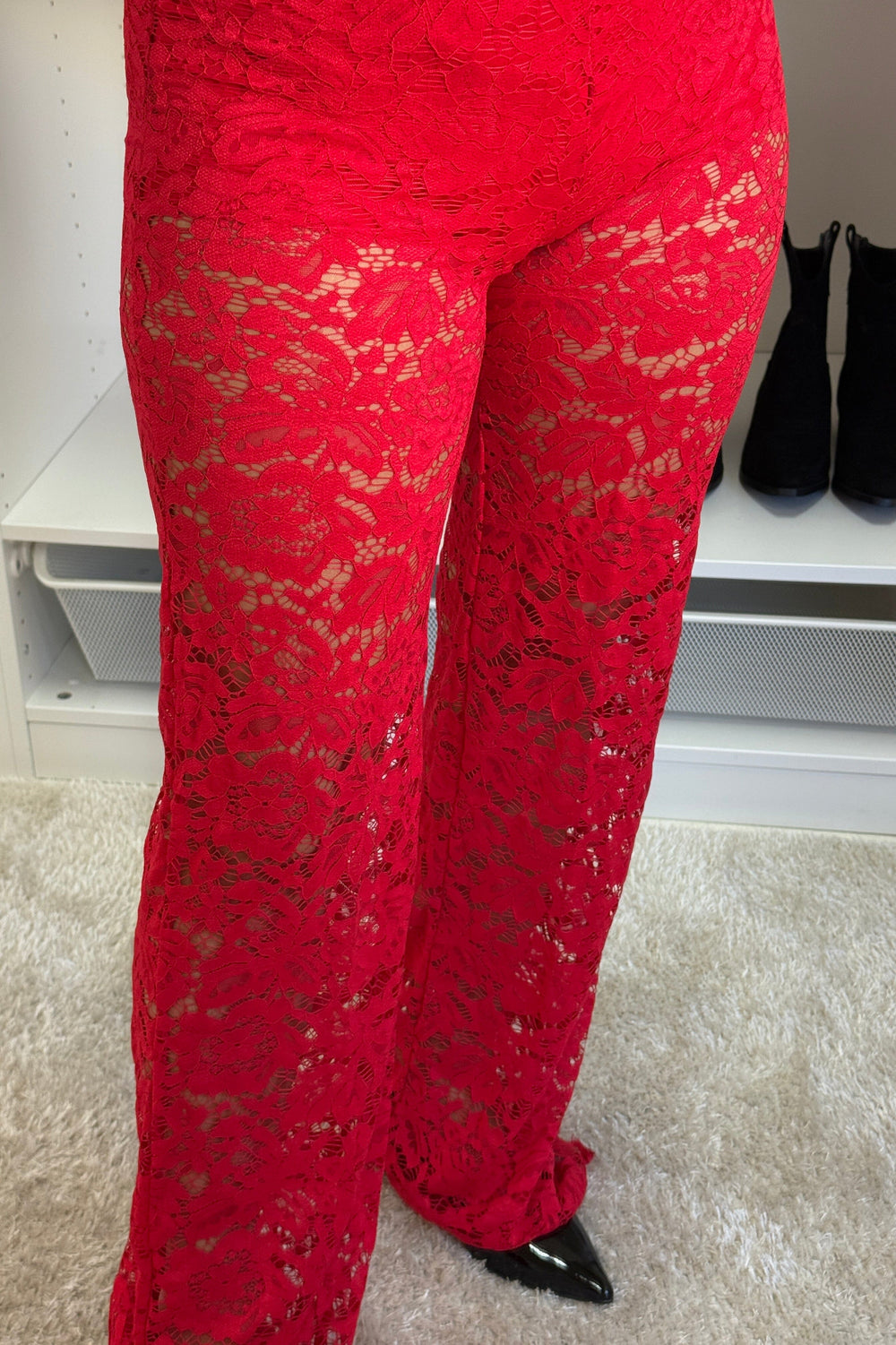A-bee - Beatrix Pants - Red Bukser