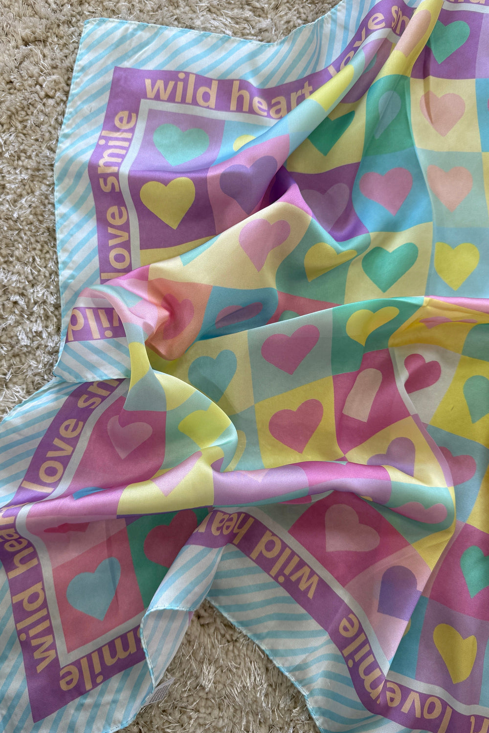 A-bee - Dina Scarf - Blue Tørklæder