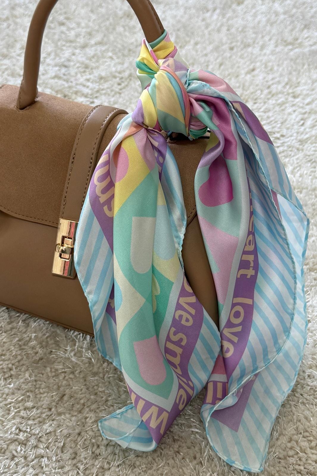 A-bee - Dina Scarf - Blue Tørklæder