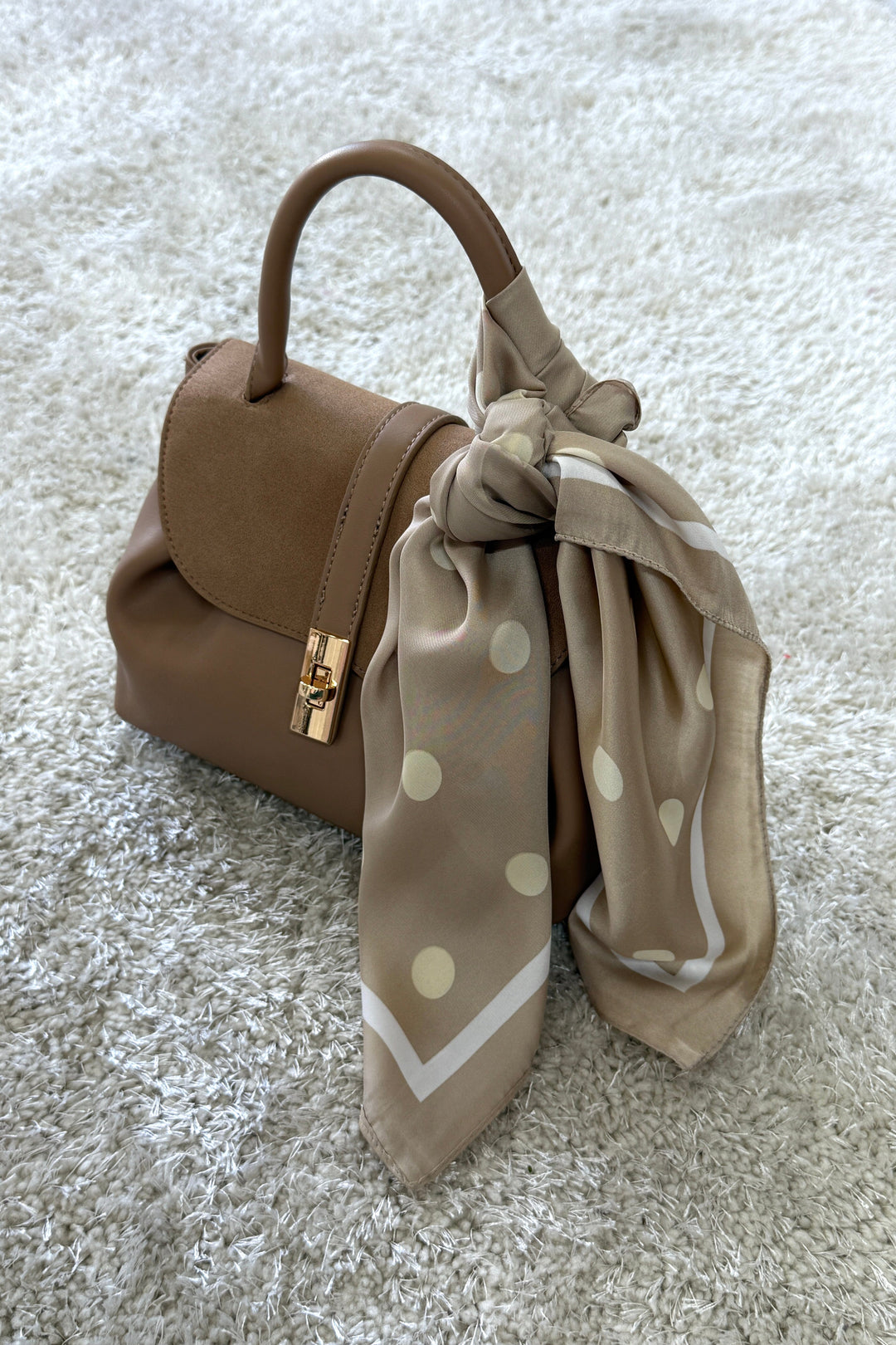 A-bee - Elin Scarf - Taupe Tørklæder