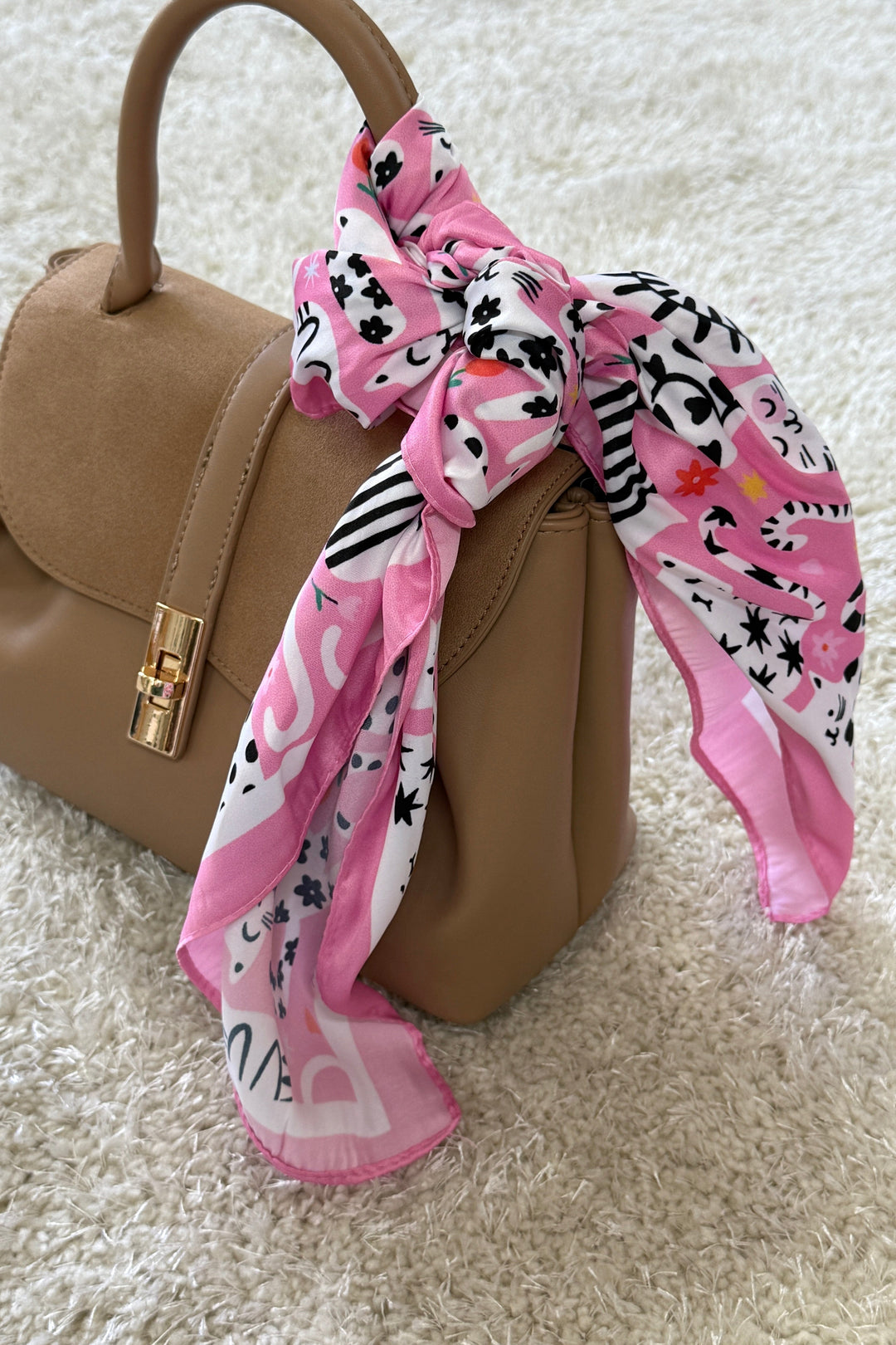 A-bee - Filippa Scarf - Pink Tørklæder