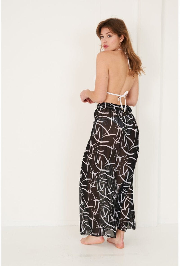 A-bee - Long beach sarong skirt HS405 - Geometric Nederdele 