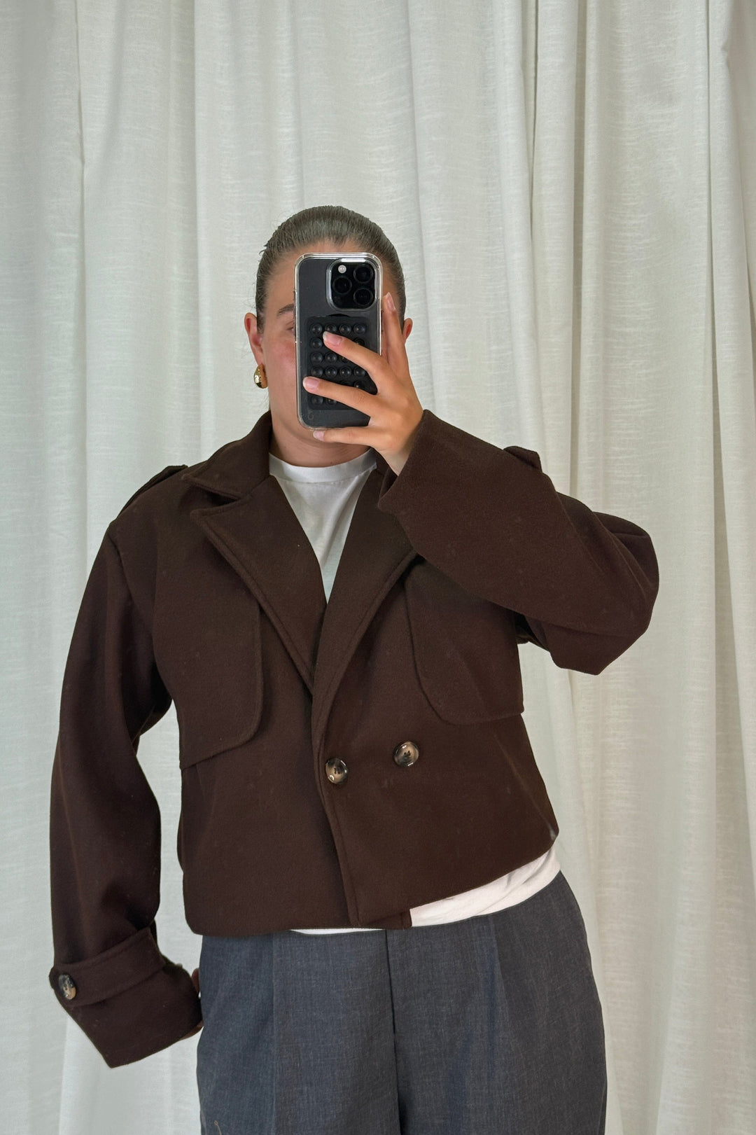 A-bee - Naomi Jacket - Dark Maroon Jakker