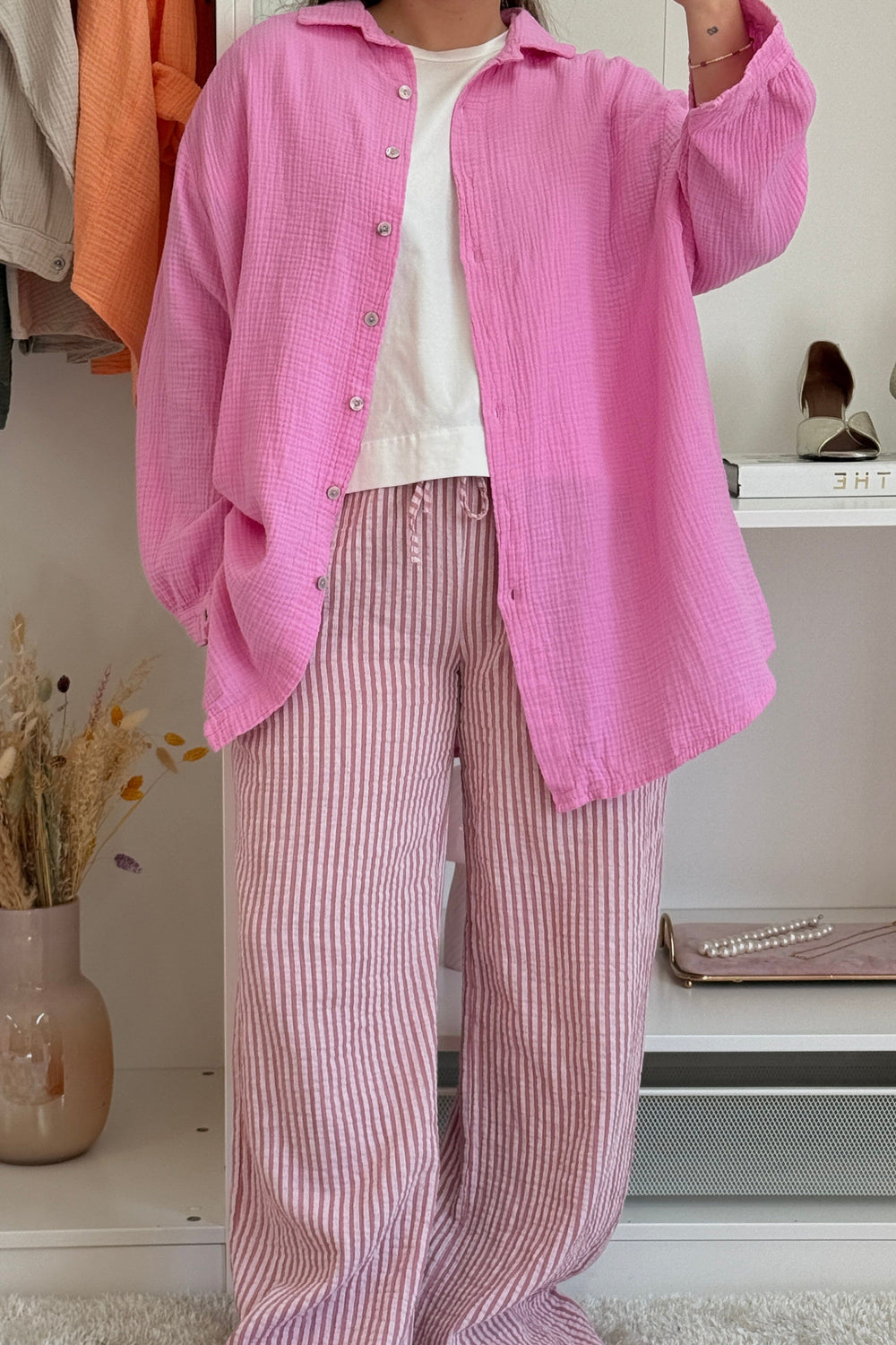 A-bee - Runa Shirt - Pink Skjorter