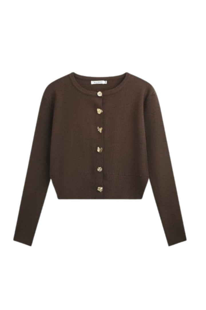 A-bee - Summer Cardigan - Brown Cardigans