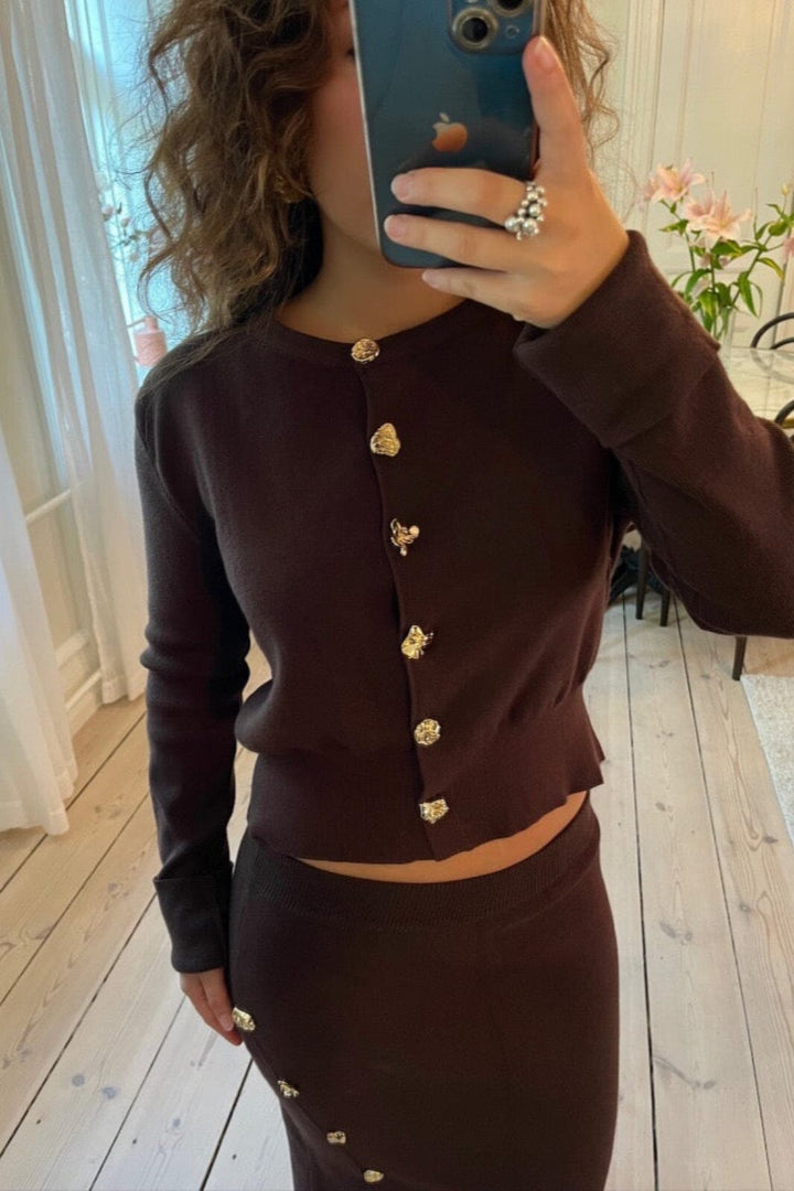 A-bee - Summer Cardigan - Brown Cardigans