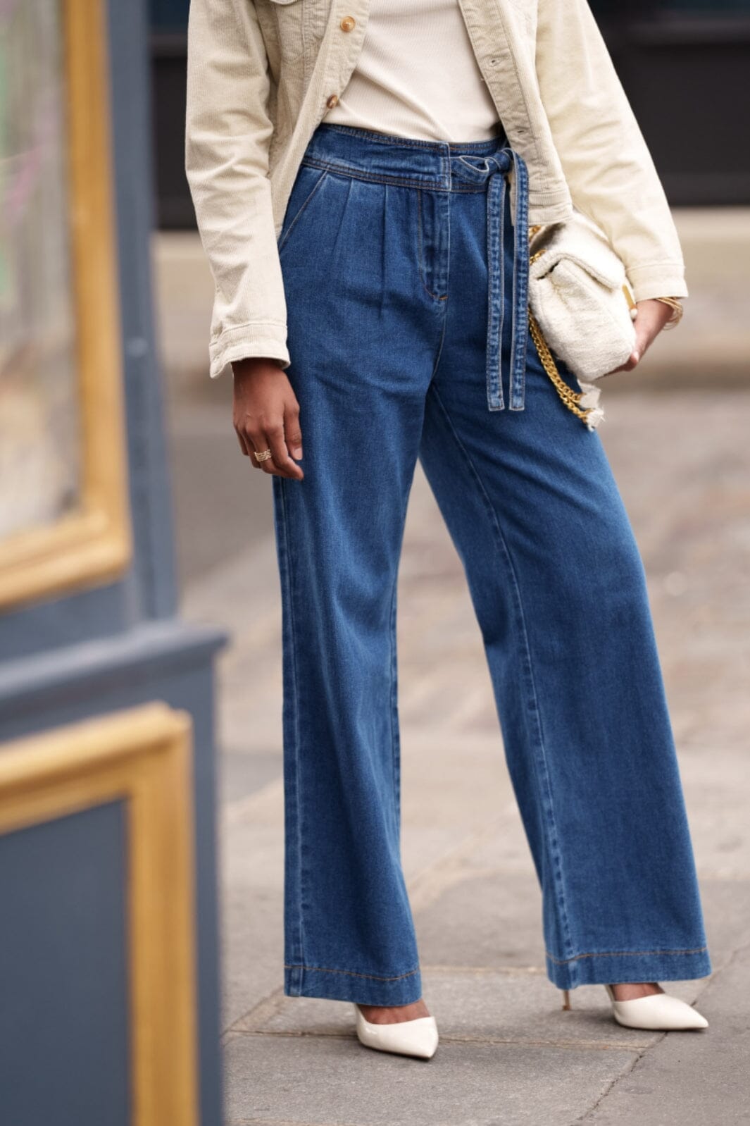 A-bee - Wide fit Daphne jeans JD476 - Denim Bukser 