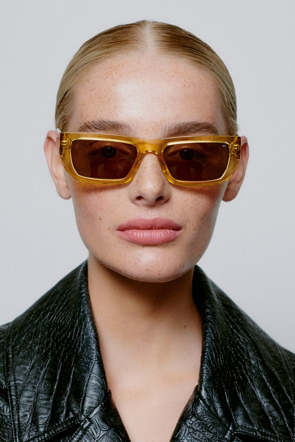 A. Kjærbede - Fame - Yellow Transparent Solbriller