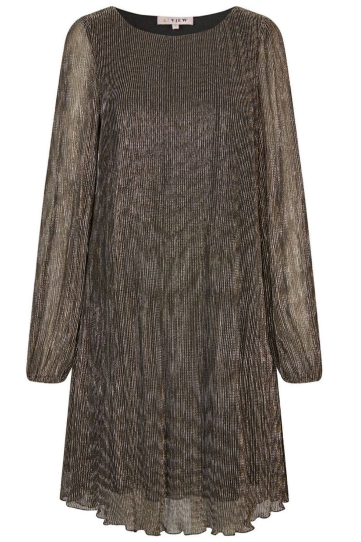 A-View - Fiba Dress - 060 Black/Gold Kjoler