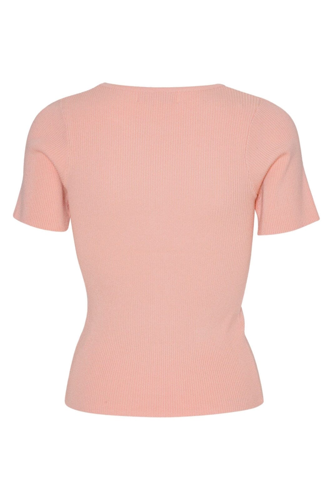 A-View - Rib Knit Short Sleeve Top - 298 Rose T-shirts