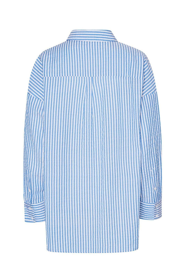 A-View - Sonja Shirt - 687 Navy/White Skjorter