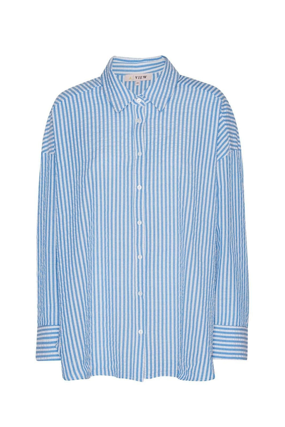 A-View - Sonja Shirt - 687 Navy/White Skjorter