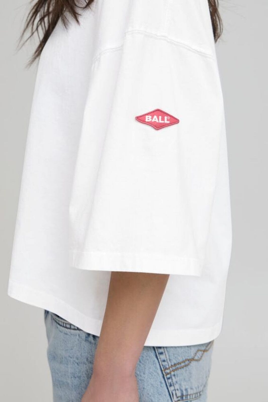 Ball - Baviola Bp Cropped Oz Tee 50405365 - 114800 - Blanc De Blanc