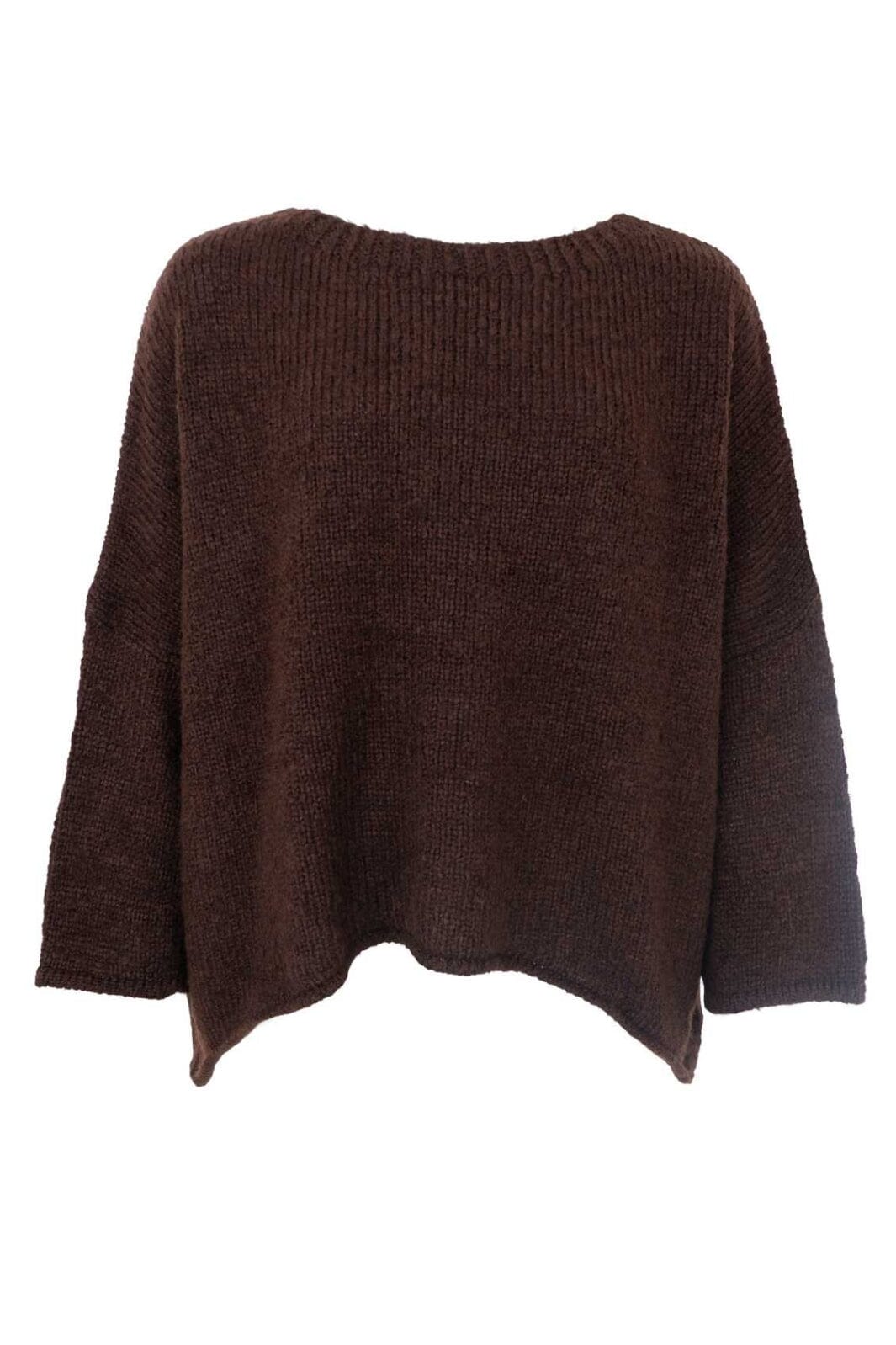 Black Colour - Bcalessia Knit Jumper 1191 - Coffee Strikbluser