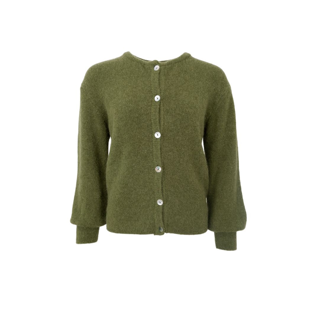 Black Colour - Bcbella Knit Cardigan 1205 - Moss Green