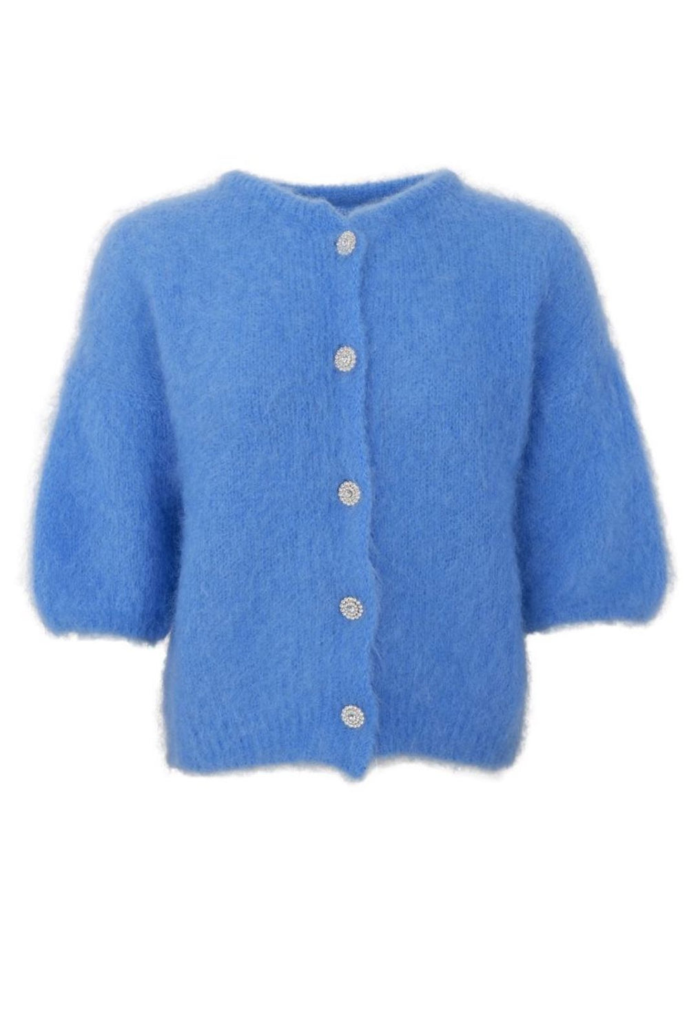 Black Colour - Bcbjoerk Knit Cardigan 1218 - Sky Blue Cardigans