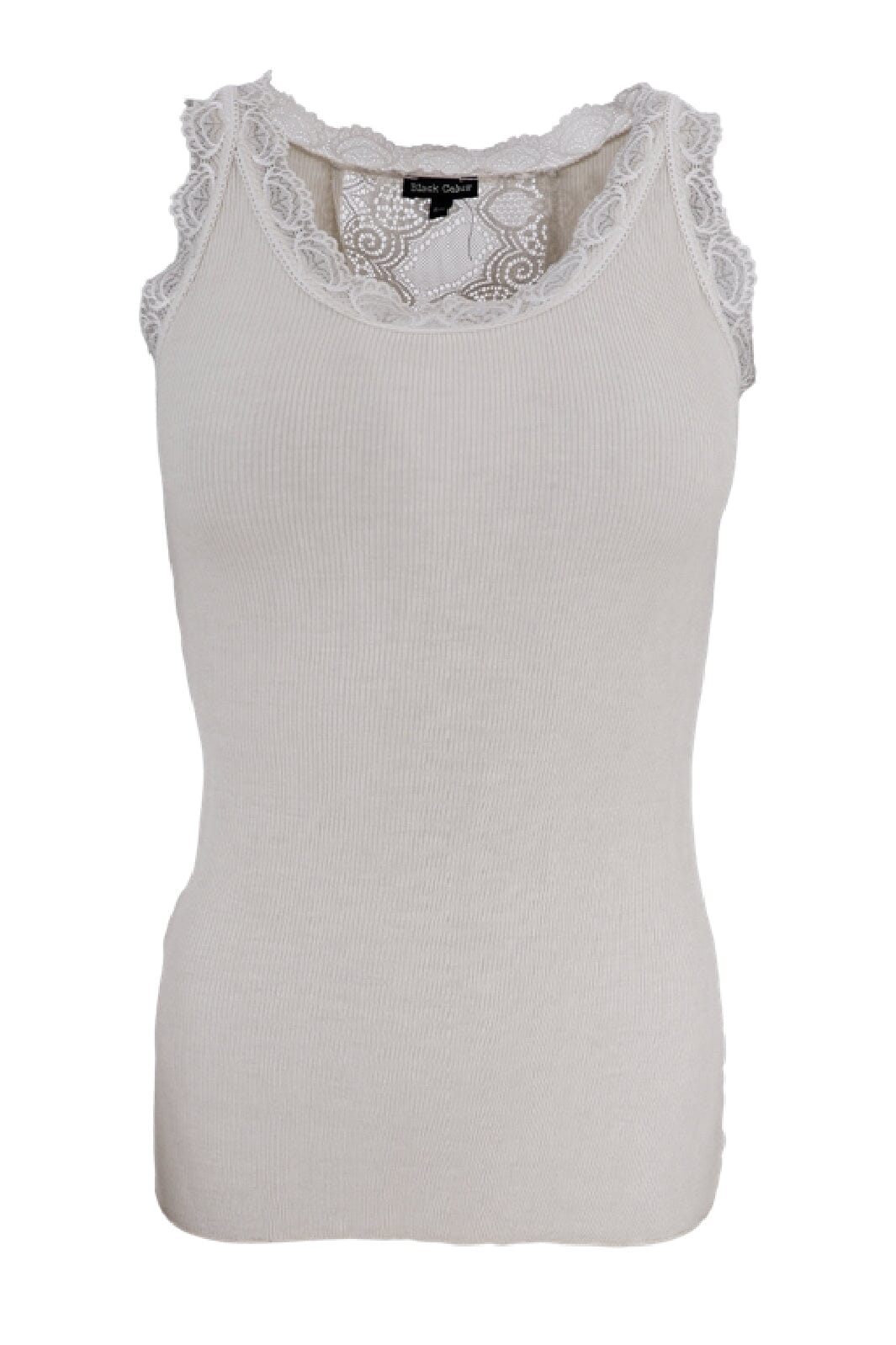 Black Colour - Bcivy Rib Top - Ivory Toppe