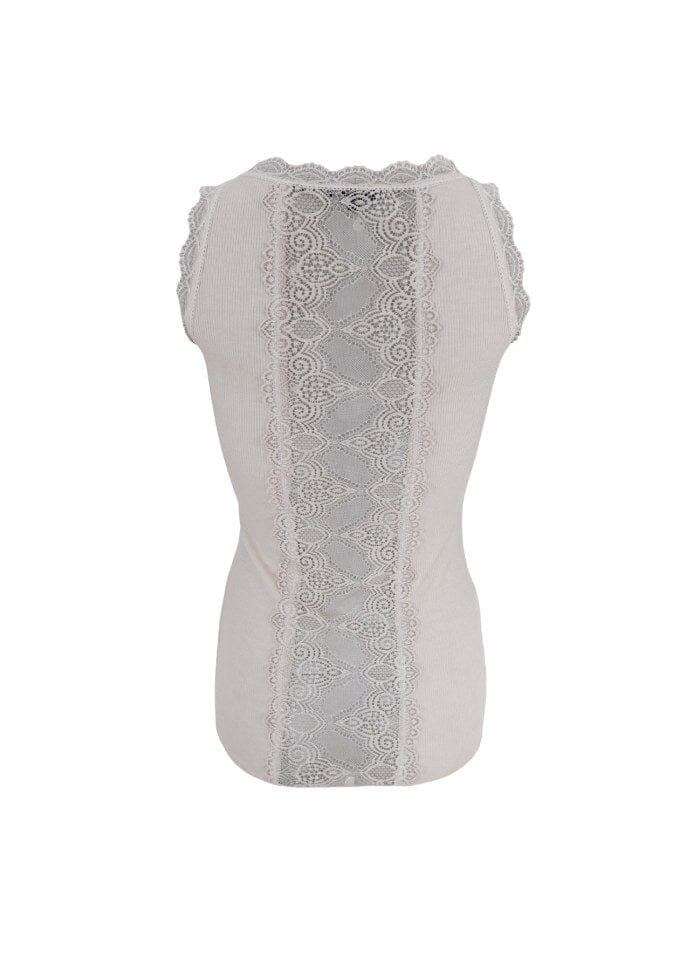 Black Colour - Bcivy Rib Top - Ivory Toppe