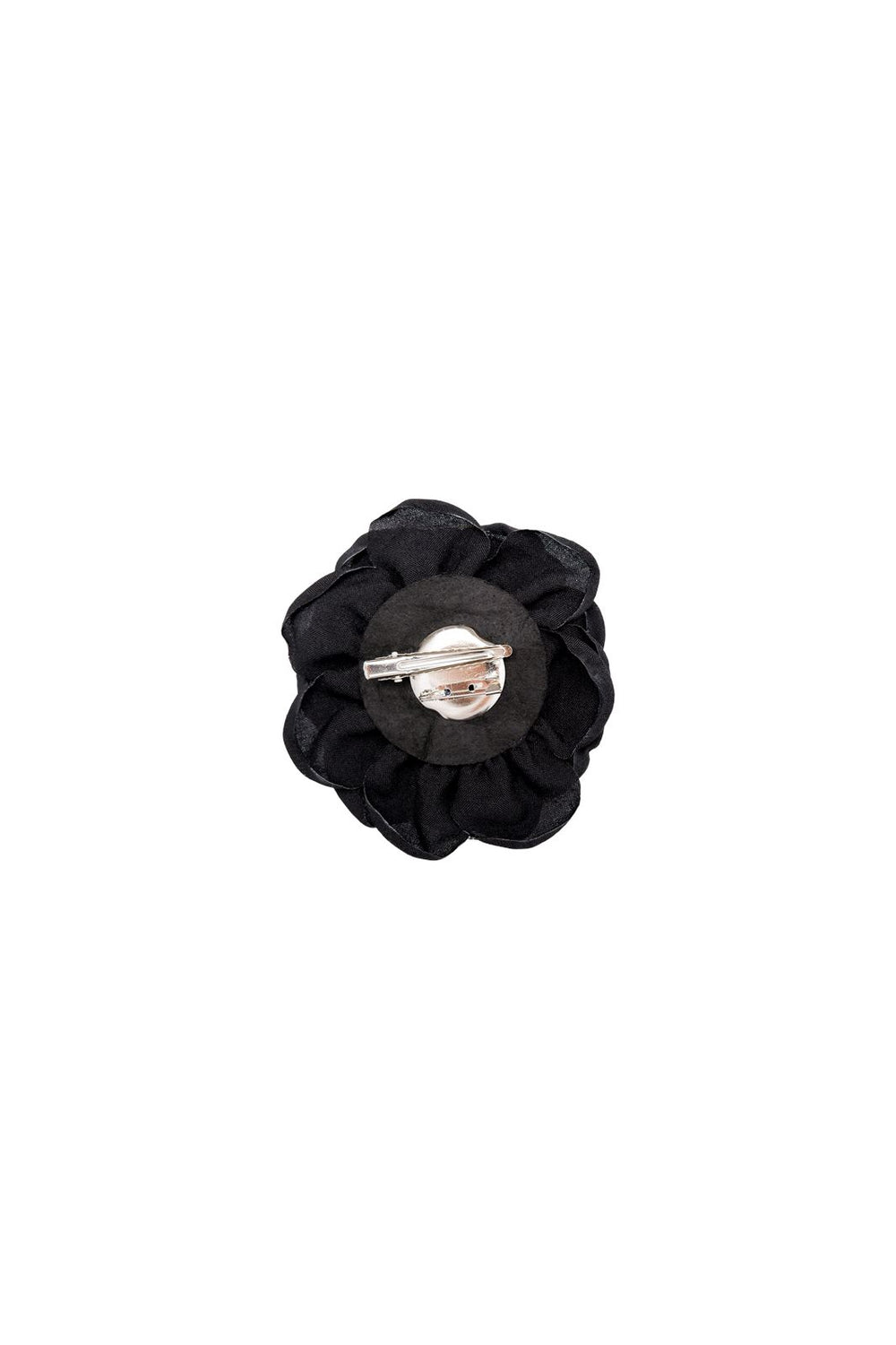 Black Colour - Bcvilla Mega Flower Brooch - Black