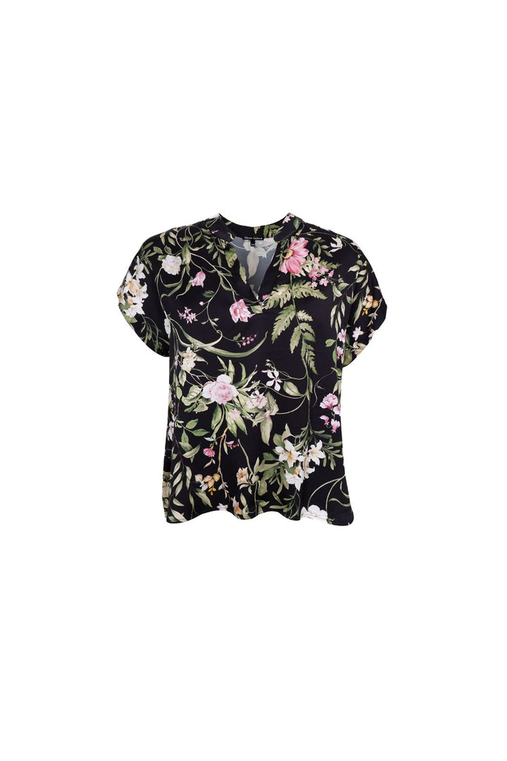 Black Colour - Bczennia Blouse 40916 - Black Flower