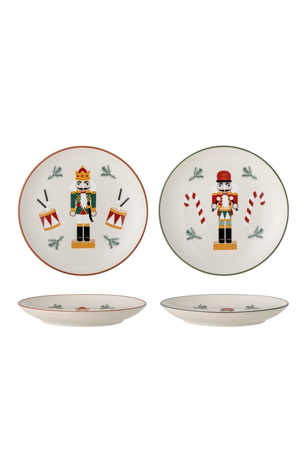 Bloomingville - Jolly Tallerken, Rød, Stentøj 82058611 - Red Køkkentilbehør