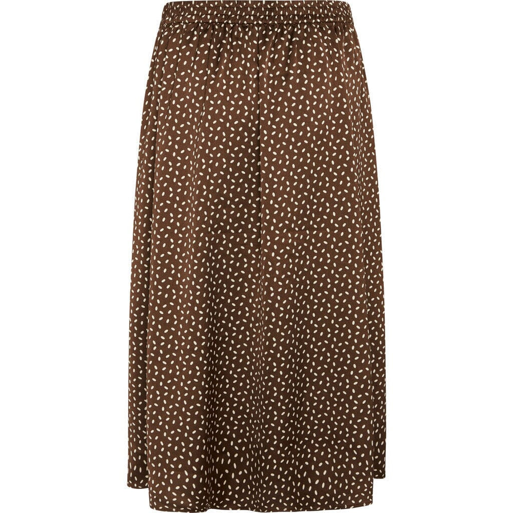Bruuns Bazaar - AcaciaBBAmattas skirt - Brown/cream dot print Nederdele 