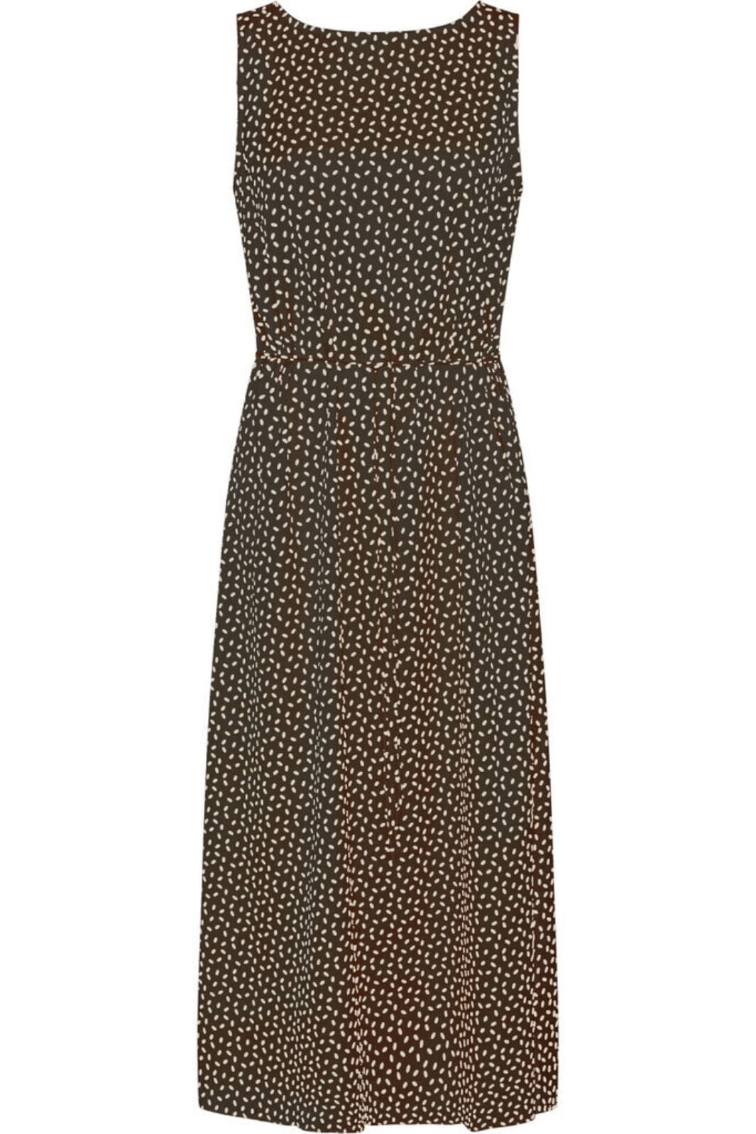 Bruuns Bazaar - AcaciaBBKarola dress - Brown/cream dot print Kjoler 
