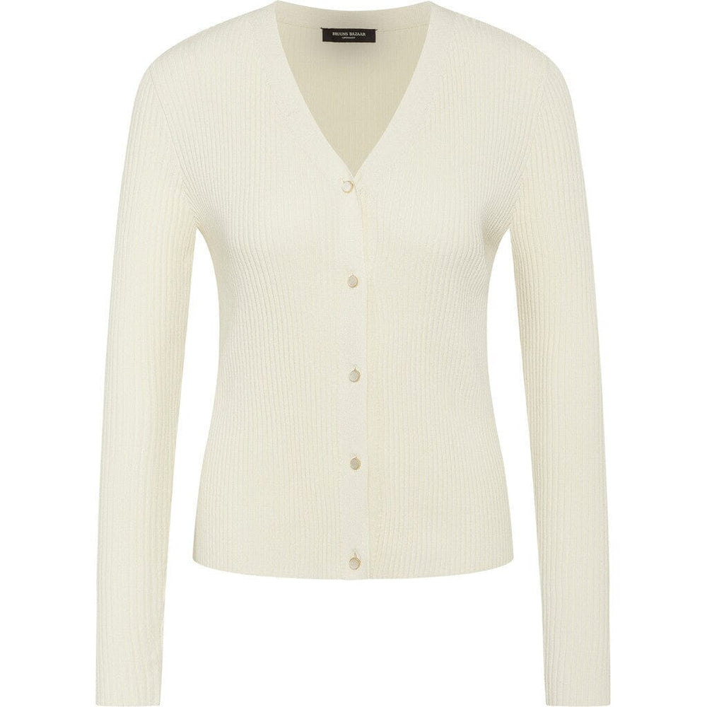 Bruuns Bazaar - GallberryBBCarica knit cardigan - White Cream Cardigan 