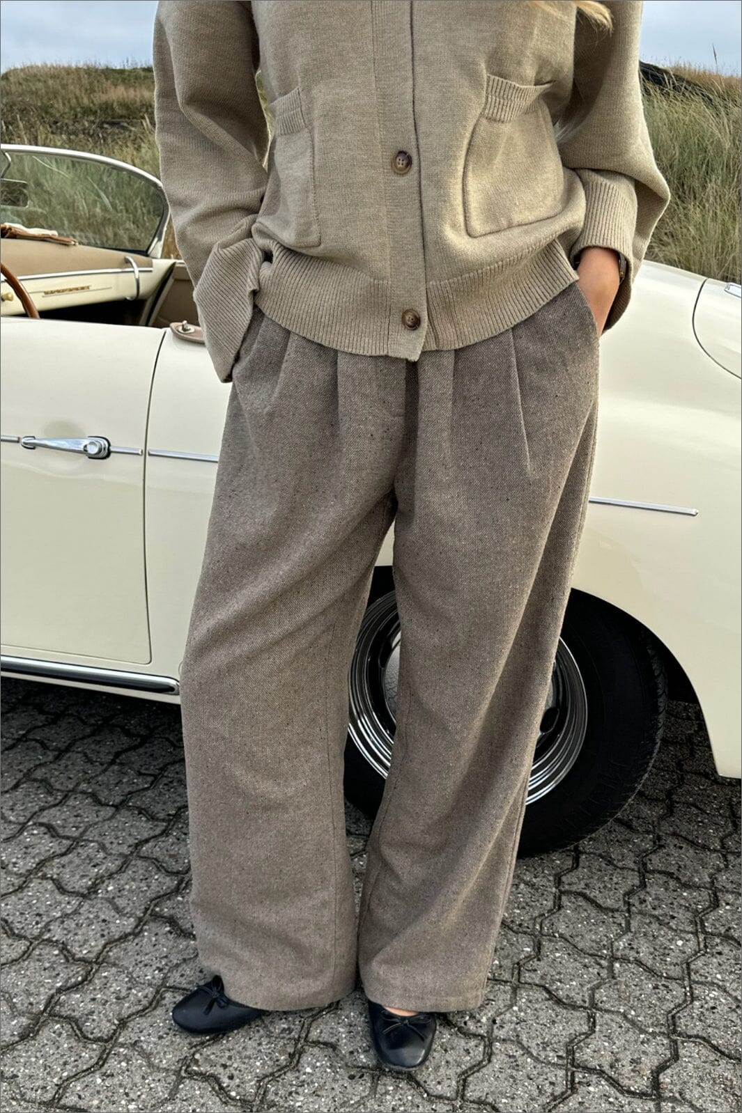 BYIC - Claraic Pants - brownm Brown Melange Bukser