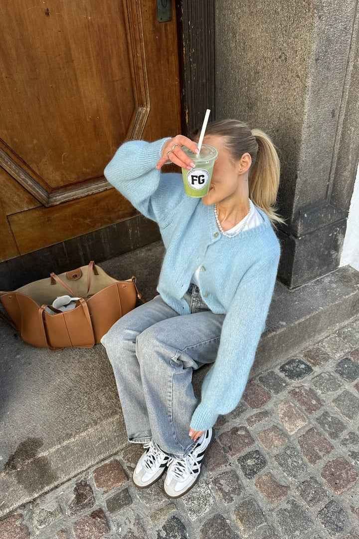 BYIC - Idaic Cardigan - lblue Light Blue Cardigans