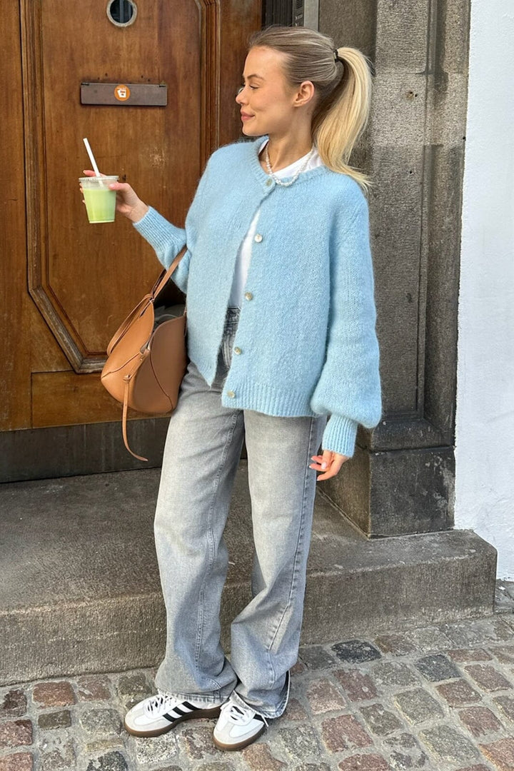 BYIC - Idaic Cardigan - lblue Light Blue Cardigans