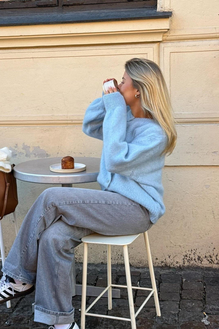 BYIC - Idaic Cardigan - lblue Light Blue Cardigans