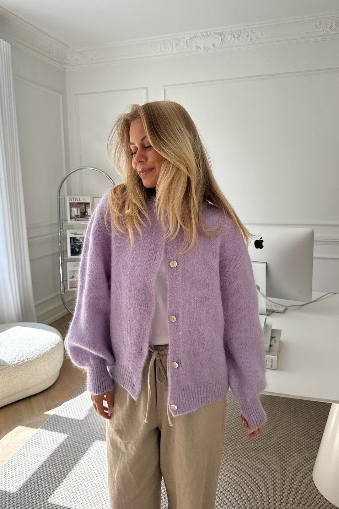 BYIC - Idaic Cardigan - lp Light Purple Cardigans