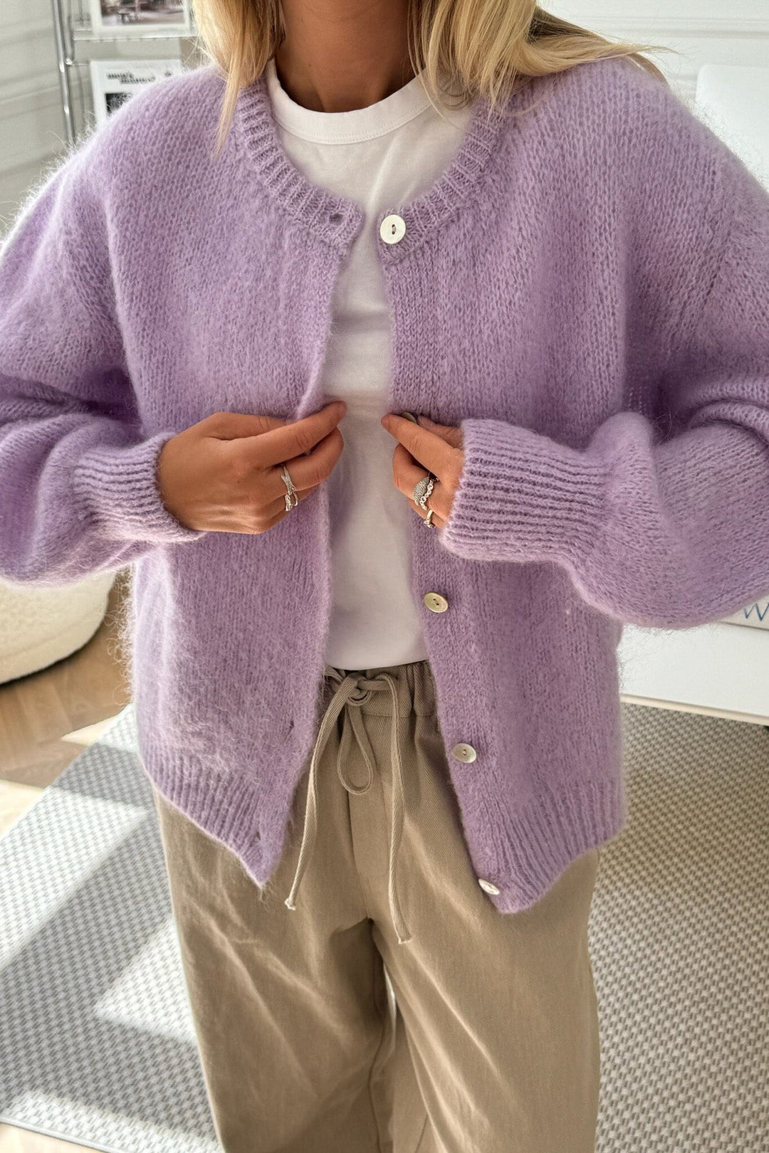 BYIC - Idaic Cardigan - lp Light Purple Cardigans