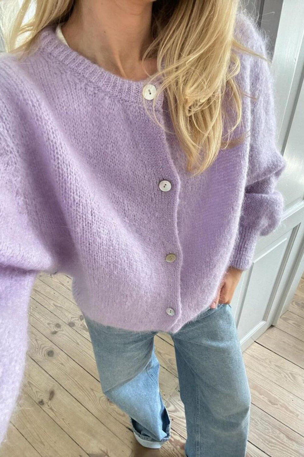Forudbestilling - BYIC - Idaic Cardigan - lp Light Purple Cardigans