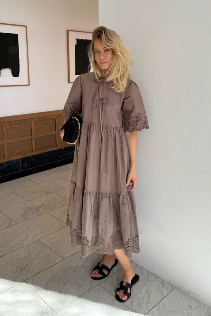 BYIC - Luluic Long Dress - mocca Mocca Kjoler 