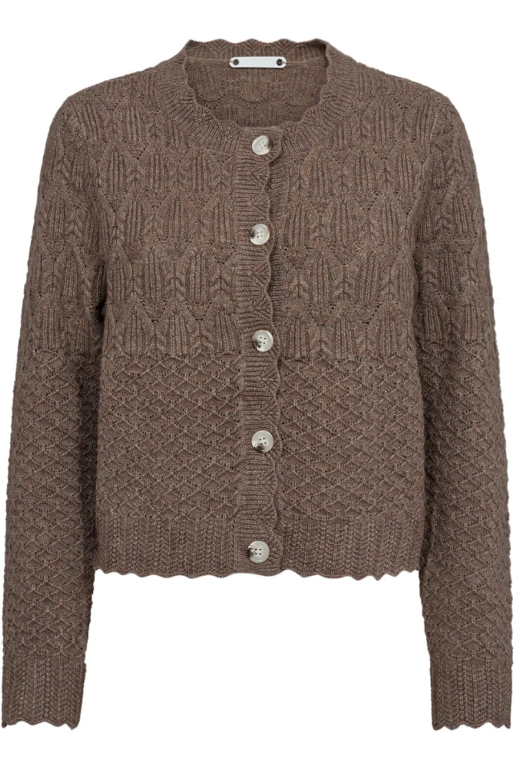 Co´couture - Pointellecc Cardigan 32130 - 154 Walnut Cardigans 