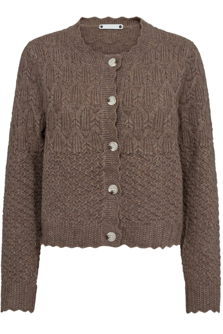 Co´couture - Pointellecc Cardigan 32130 - 154 Walnut Cardigans 