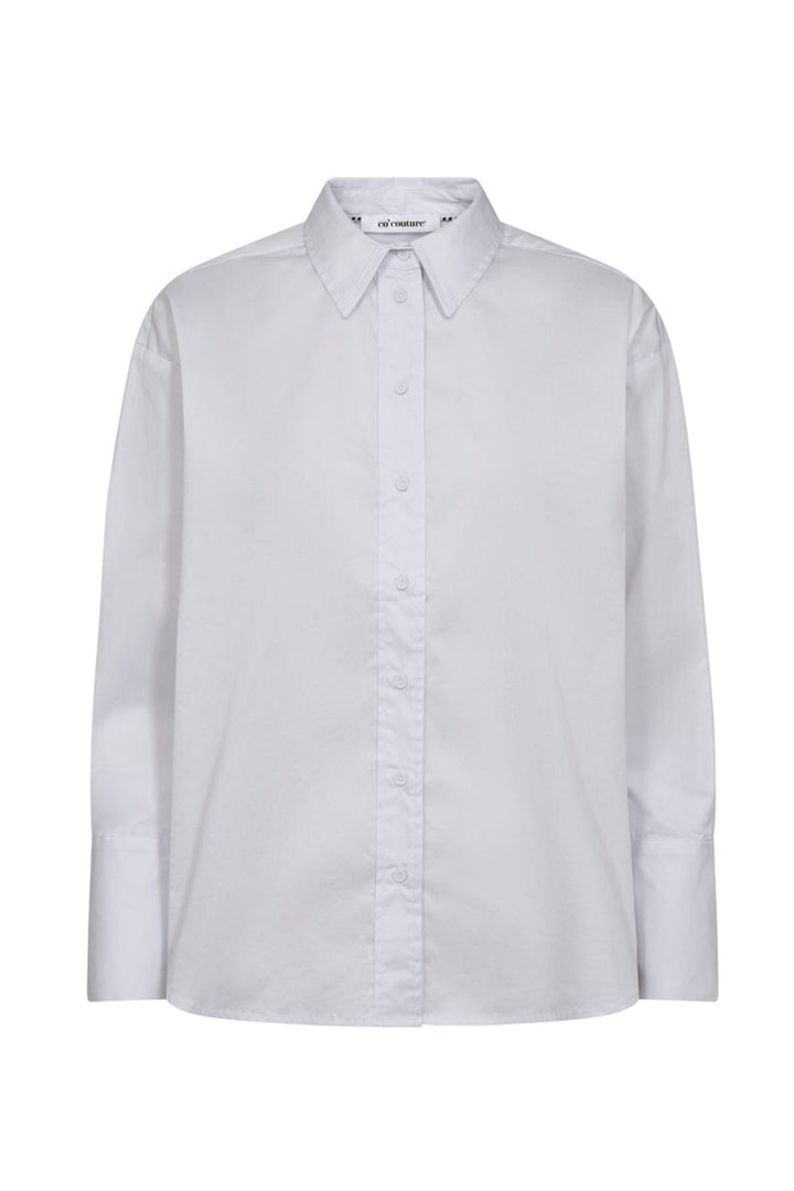 Co´Couture - Poppycc Button Waist Shirt 45002 - 4000 - White