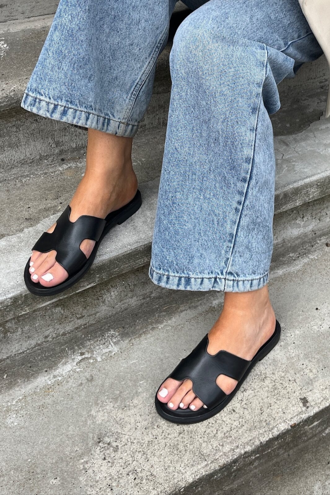 Copenhagen Shoes - Ivy Leather - 0001 Black Sandaler