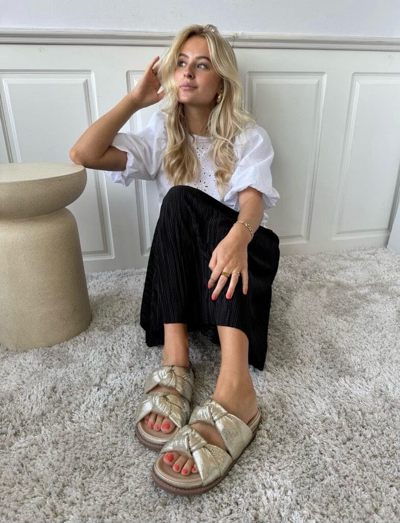 Copenhagen Shoes - Pool Party - 503 Gold/Beige Sandaler