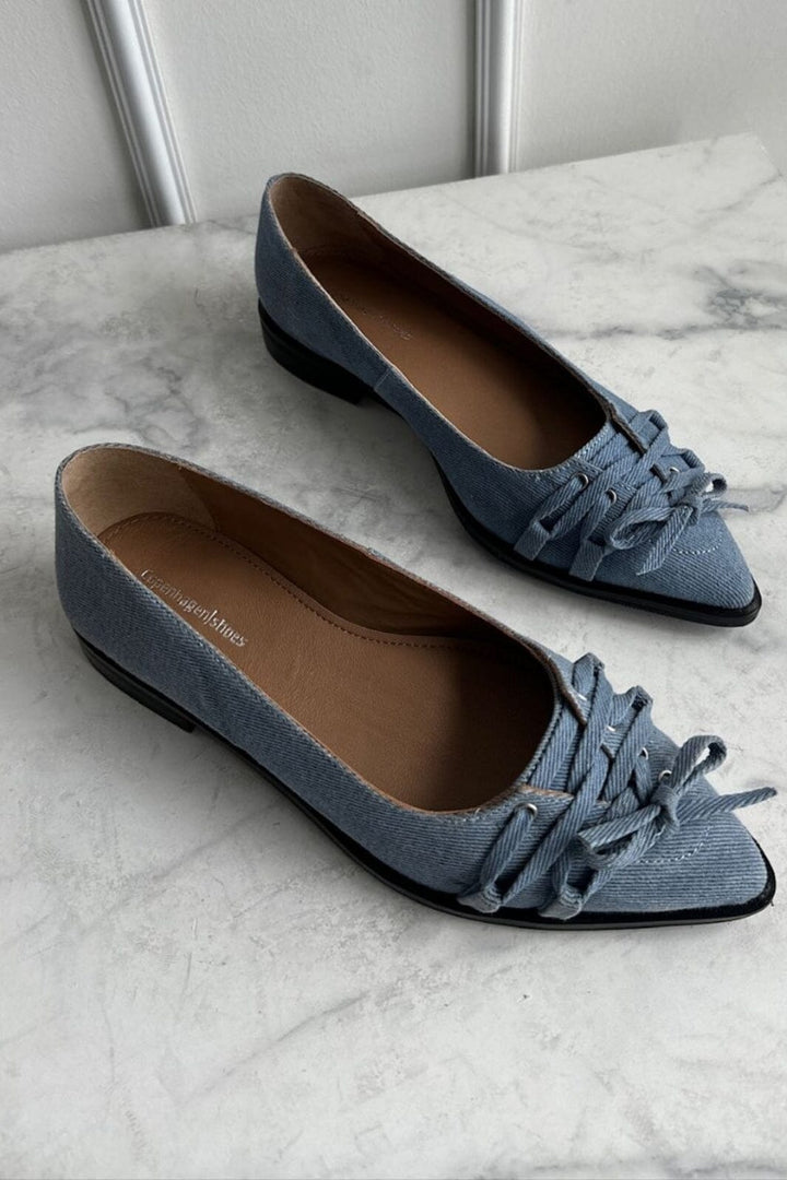 Copenhagen Shoes - The Number-Denim CS8383 - 0025 - Blue Ballerinaer