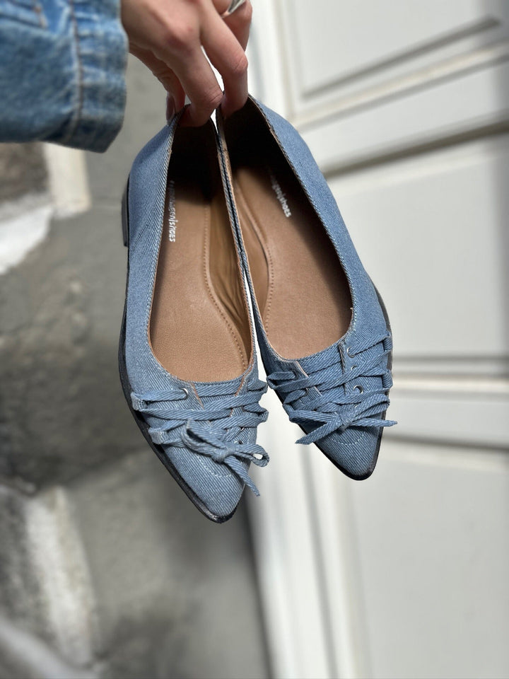 Copenhagen Shoes - The Number-Denim CS8383 - 0025 - Blue Ballerinaer