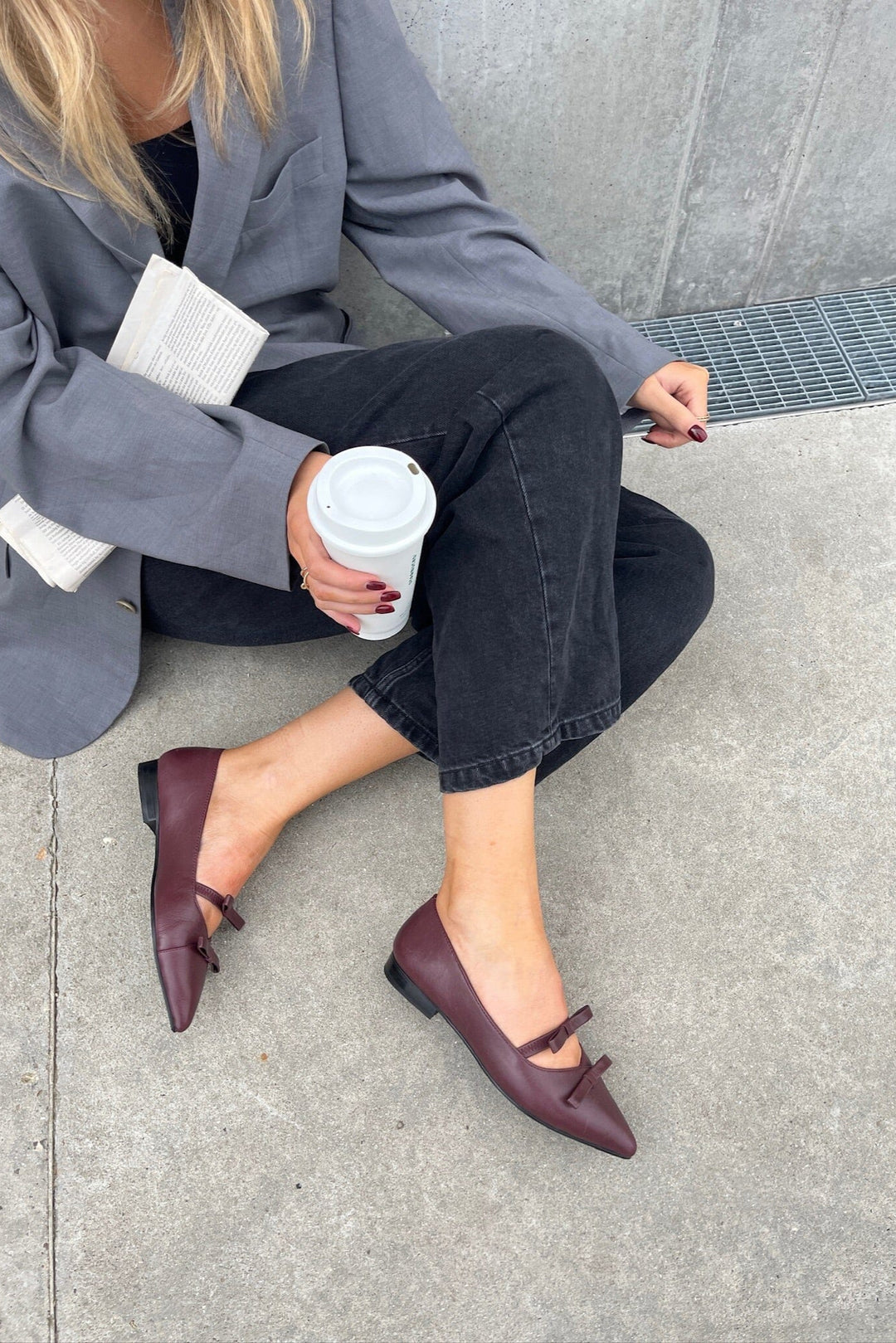 Copenhagen Shoes - The One CS8642 - 2222 - Bordeaux Ballerinaer