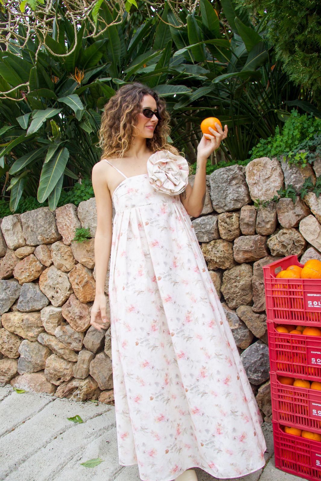 Cras - Bubble Dress C412 - 8093 - 8093 Faded Floral Kjoler