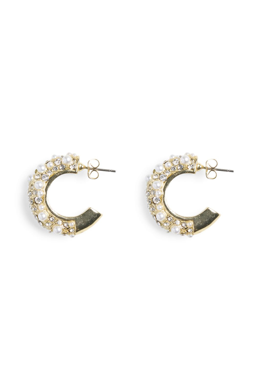 Fine Pieces - Fpjenne S Hoop Earrings Plated - 4324570 Gold Colour Mop