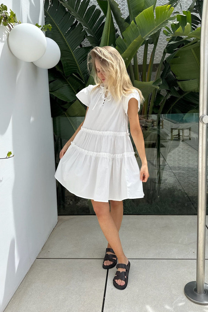 Forudbestilling - BYIC - Fridaic Dress - white White Kjoler 