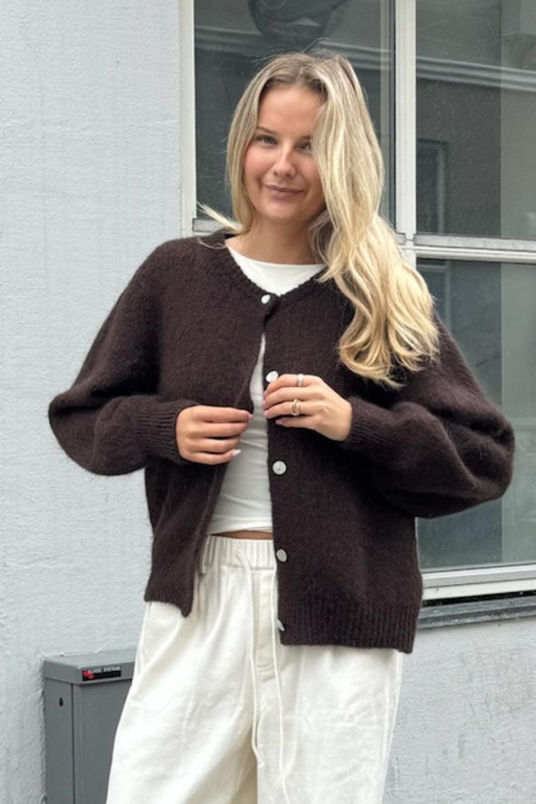 Forudbestilling - BYIC - Idaic Cardigan - dbrown Dark Brown Cardigans